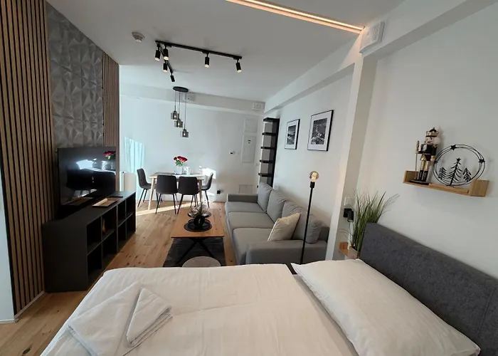 Apartamento Luxusní 22 S Exklusivní Bufetovou Snídaní - Novostavba V Samotném Srdci Harrachova - Privátní Parkování Zdarma U Vlastního Venkovního Posezení - 150 M Od Sjezdovky - Smart Tv - Wifi - Satelit Harrachov