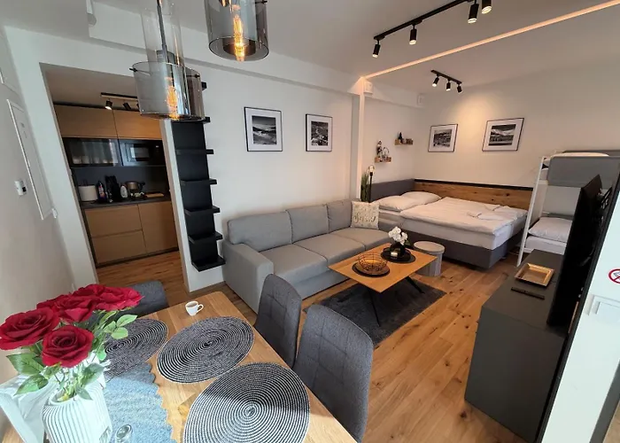 Apartamento Luxusní 22 S Exklusivní Bufetovou Snídaní - Novostavba V Samotném Srdci Harrachova - Privátní Parkování Zdarma U Vlastního Venkovního Posezení - 150 M Od Sjezdovky - Smart Tv - Wifi - Satelit